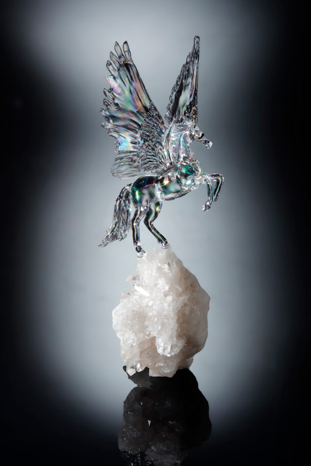 Pegasus on Crystal Quartz