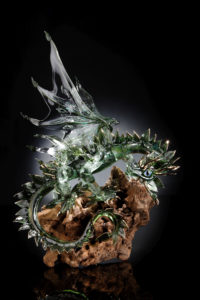 Leaf Dragon on Wood