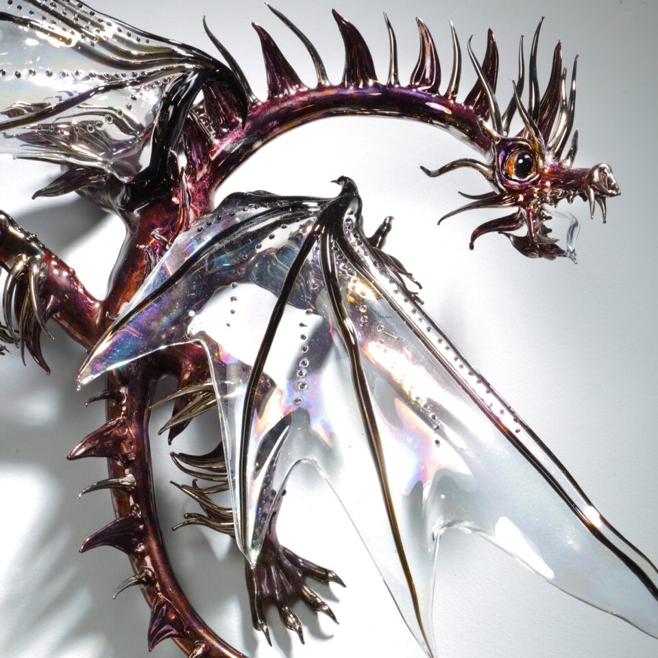 Close up of Large Wall Dragon