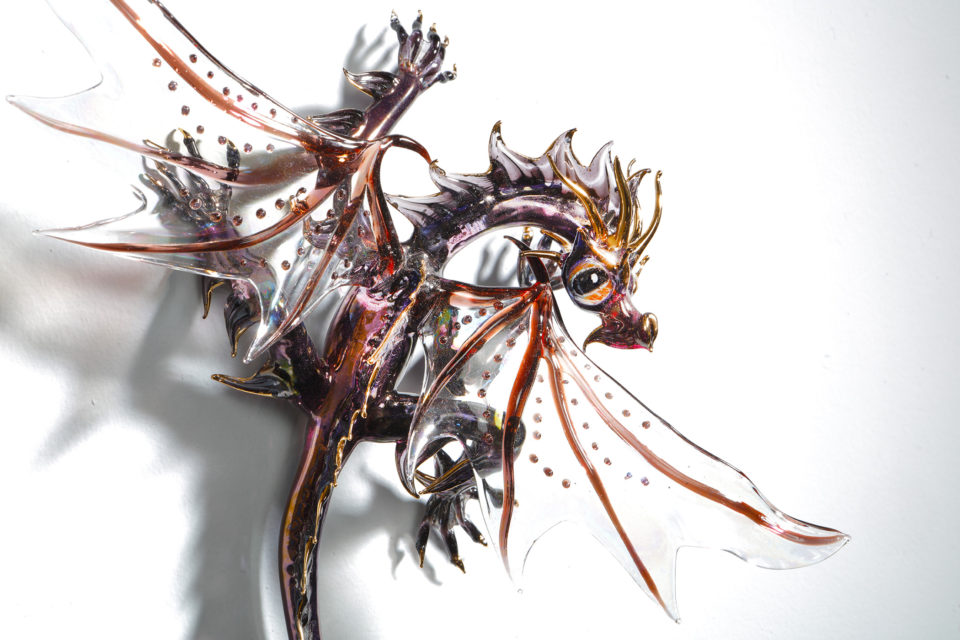 Close up of Small Wall Dragon