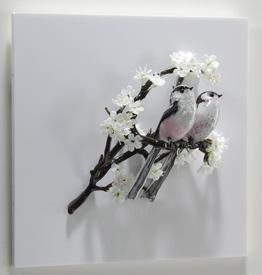 Pair of Long Tailed Tits on Blackthorn
