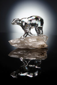 Polar Bear on Quartz Base