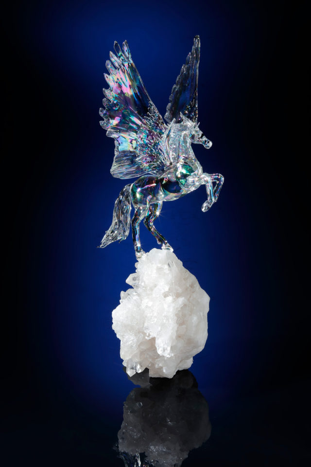 Pegasus on Crystal Quartz
