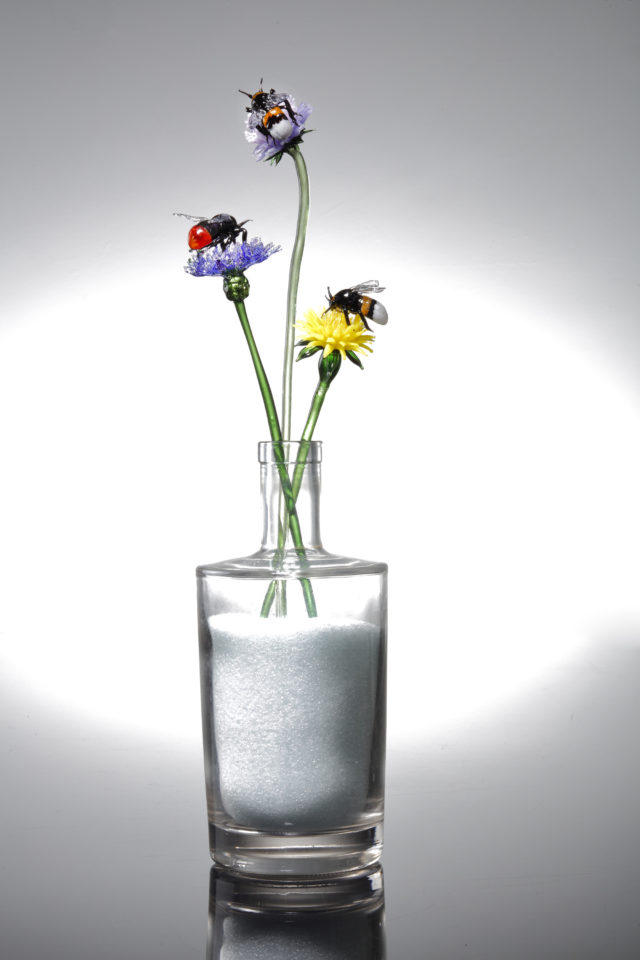 Small Flowers and Bees