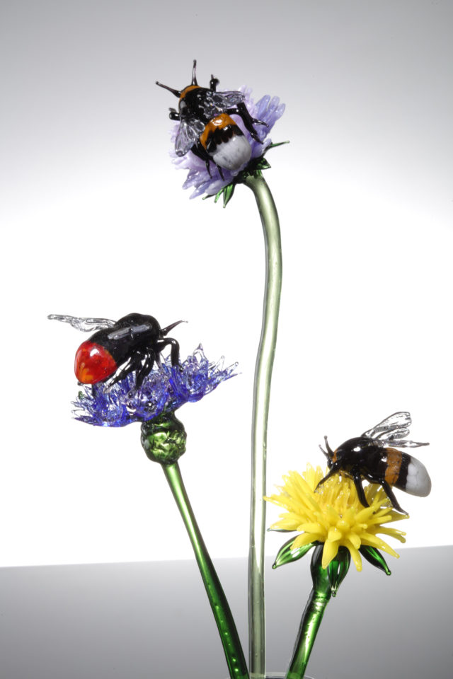 Small Flowers and Bees
