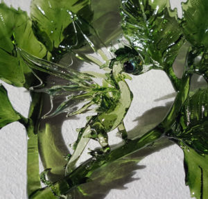Mini Dragon in Leaves 1